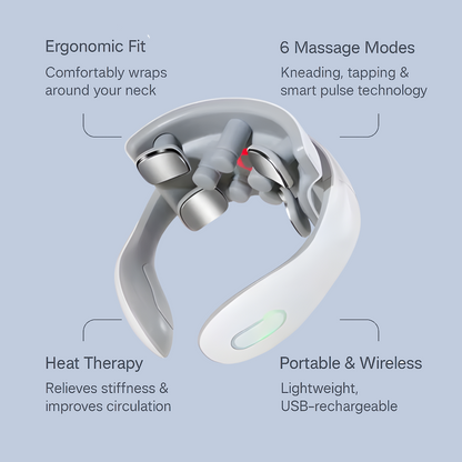 RestEasy™ Wireless Neck Massager – Deep Tissue Relaxation Anywhere